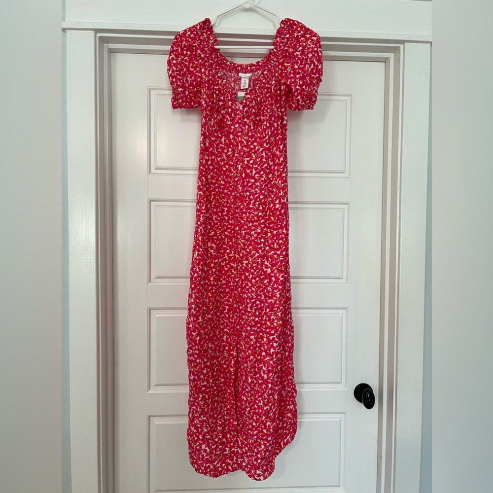 H&M Maternity Small Off-the-Shoulder Floral Dress